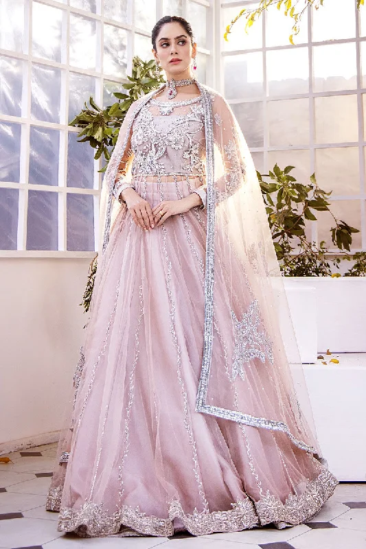 Pastel Pink Hand Embellished Pishwas with Dupatta Pakistani Bridal Dress Tunics Short Trendy