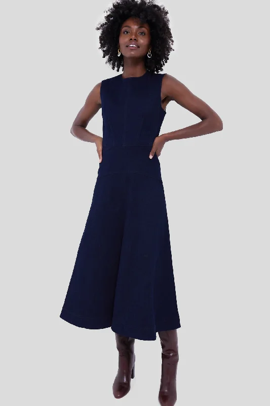 Midnight Wash Karrigan Dress Tunics Satin smooth