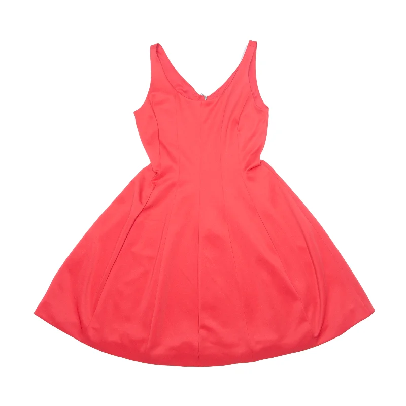 KARL LARGERFELD Fit & Flare Dress Pink Sleeveless Midi Womens UK 8 Tunics Corduroy durable