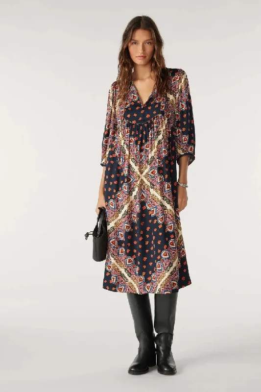 Dress Jiji Bleu-Nuit Tunics Luxurious high-end