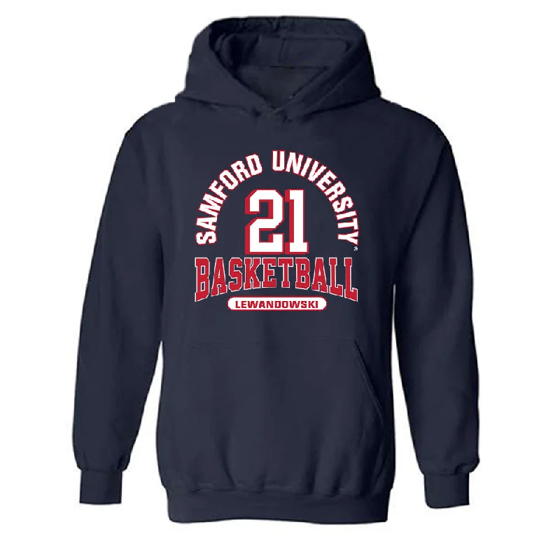 Samford - NCAA Women's Basketball : Kylee Lewandowski - Classic Fashion Shersey Hooded Sweatshirt Hoodie with High Neck Warm Protective
