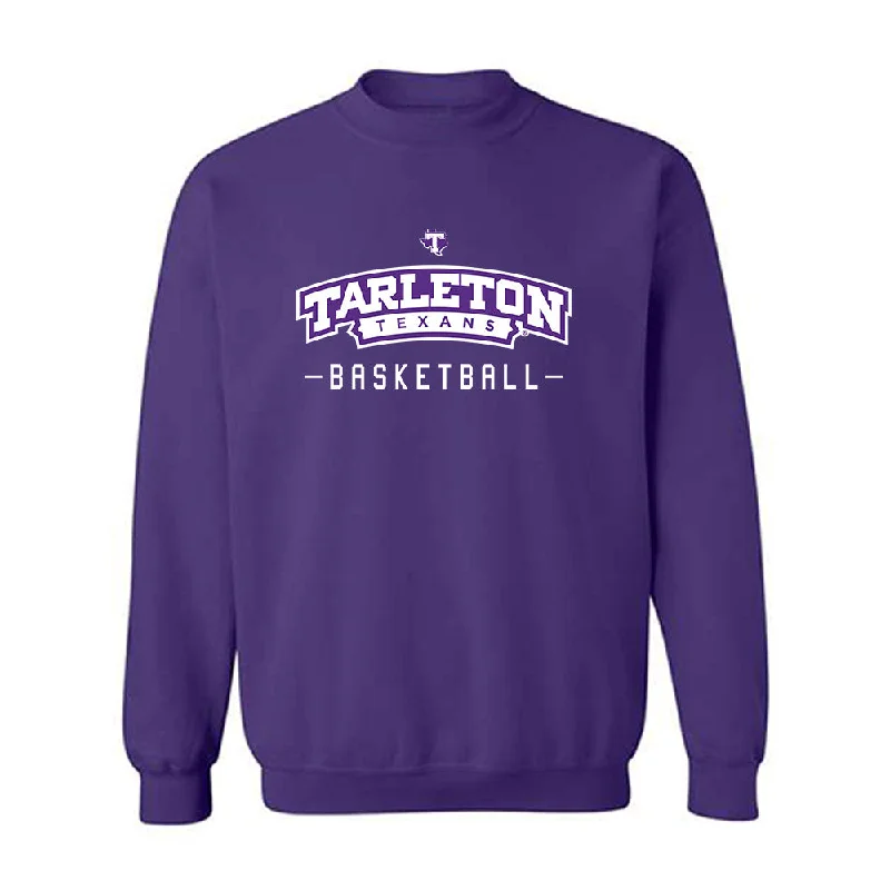 Tarleton State - NCAA Women's Basketball : Kyriana Jones - Classic Shersey Crewneck Sweatshirt Hoodie with Thumb Holes Functional Cozy