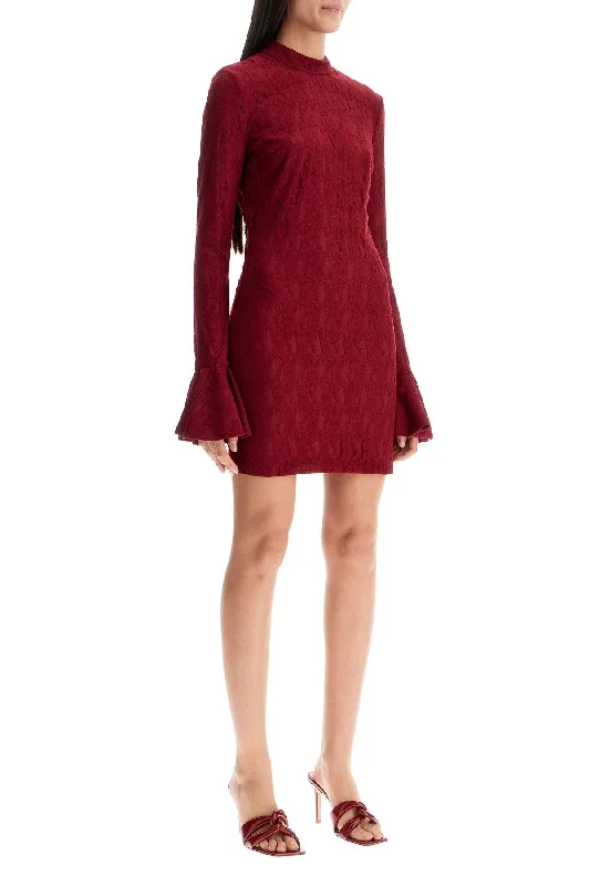 Rotate Short Lace Stretch Dress Tunics Silk luxurious