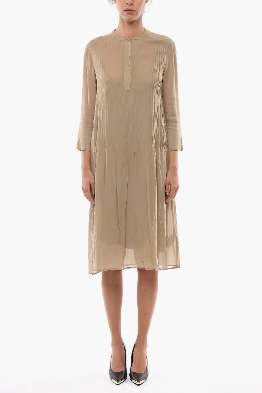 Samsoe Samsoe Hidden Closure ELM Sheer Tunic Dress S Standard size Tunics Office stylish