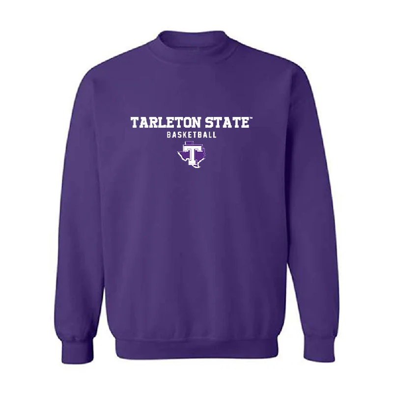 Tarleton State - NCAA Women's Basketball : Kyriana Jones - Classic Shersey Crewneck Sweatshirt Hoodie with Zipper Versatile Modern