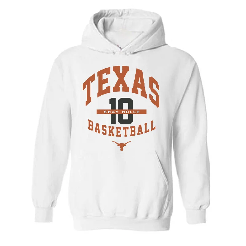Texas - NCAA Women's Basketball : Shay Holle - Classic Fashion Shersey Hooded Sweatshirt Hoodie with Set-In Sleeves Structured Classic