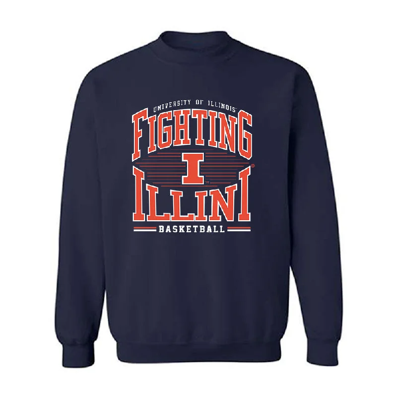 Illinois - NCAA Women's Basketball : Irene Catoira - Classic Shersey Crewneck Sweatshirt Hoodie with Hem Raw Edge Edgy Unfinished Illinois - NCAA Women's Basketball : Irene Catoira - Classic Shersey Crewneck Sweatshirt Hoodie with Hem Raw Edge Edgy Unfinished