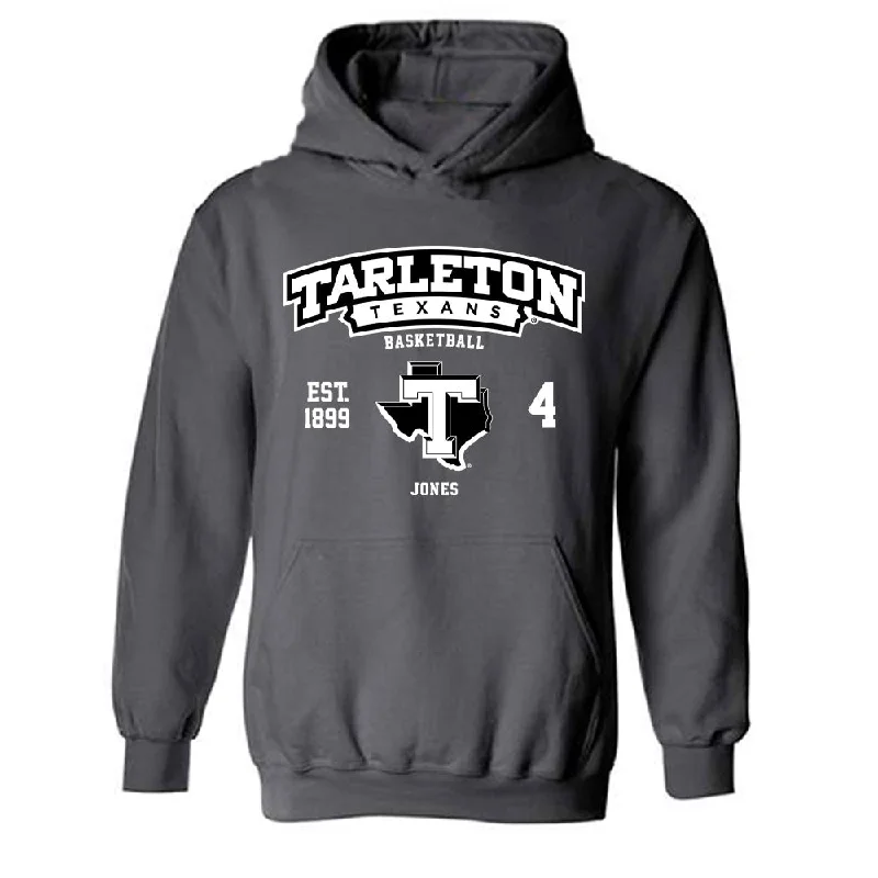 Tarleton State - NCAA Women's Basketball : Kyriana Jones - Classic Fashion Shersey Hooded Sweatshirt Hoodie with Drawcord Adjustable Secure