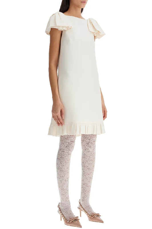 Valentino Garavani Mini Crepe Couture Dress With Bows Tunics Modern contemporary
