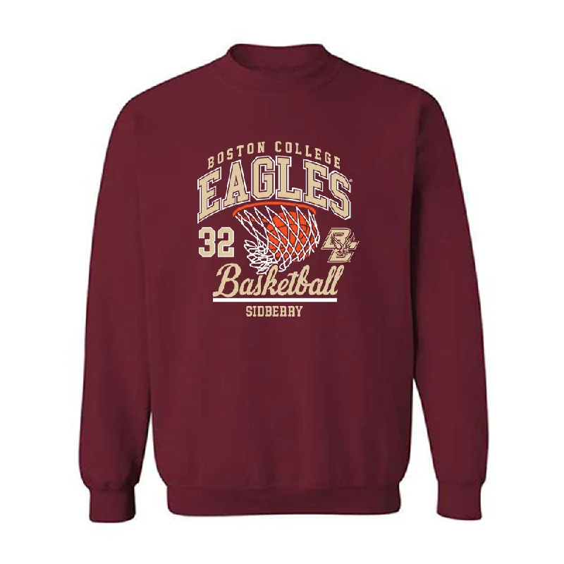 Boston College - NCAA Women's Basketball : Teya Sidberry - Sports Shersey Crewneck Sweatshirt Hoodie with Pattern Geometric Abstract