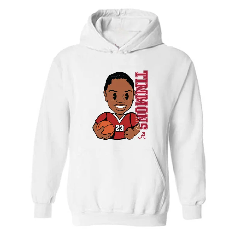 Alabama - NCAA Women's Basketball : Jessica Timmons - Individual Caricature Hooded Sweatshirt Hoodie with Ribbed Cuffs Snug Fit Comfort
