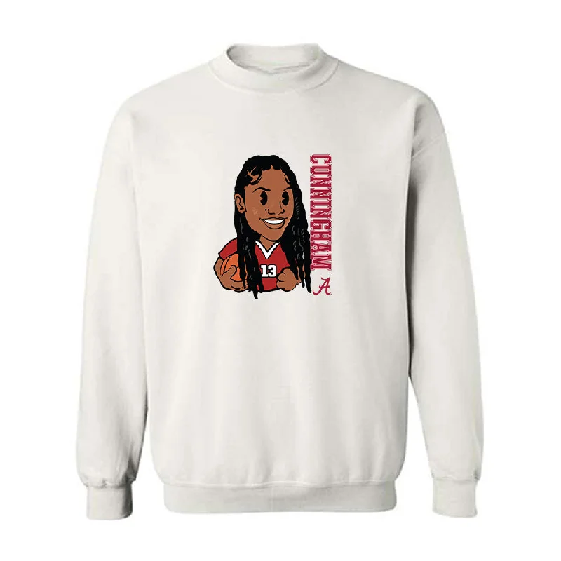 Alabama - NCAA Women's Basketball : Jeanna Cunningham - Individual Caricature Crewneck Sweatshirt Hoodie with Illustration Artistic Creative