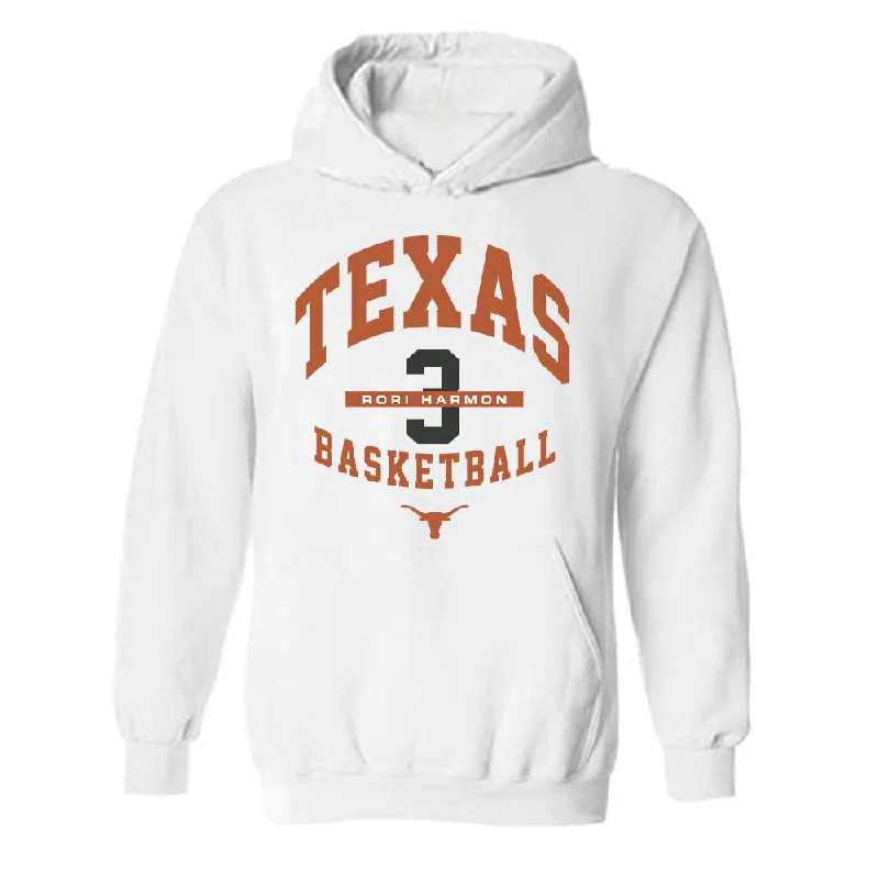 Texas - NCAA Women's Basketball : Rori Harmon - Classic Fashion Shersey Hooded Sweatshirt Hoodie with Neon Bright Vibrant