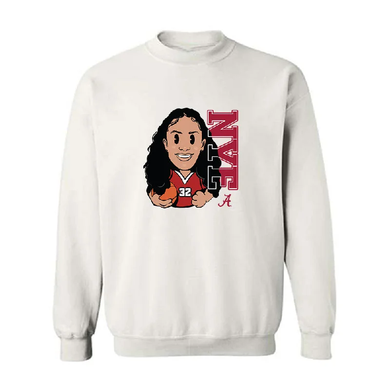 Alabama - NCAA Women's Basketball : Aaliyah Nye - Individual Caricature Crewneck Sweatshirt Hoodie with Embroidery Detailed Premium