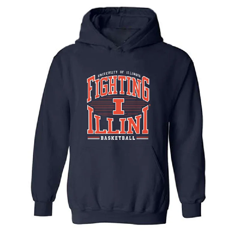 Illinois - NCAA Women's Basketball : Irene Catoira - Classic Shersey Hooded Sweatshirt Hoodie with Hem Ribbing Snug Secure Illinois - NCAA Women's Basketball : Irene Catoira - Classic Shersey Hooded Sweatshirt Hoodie with Hem Ribbing Snug Secure
