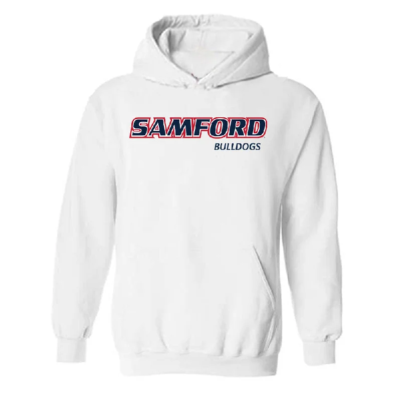Samford - NCAA Women's Basketball : Kylee Lewandowski - Hooded Sweatshirt Hoodie with Neon Bright Vibrant