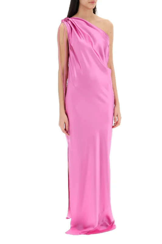 Max Mara "silk Satin Opera Dress" Elegant Long Evening