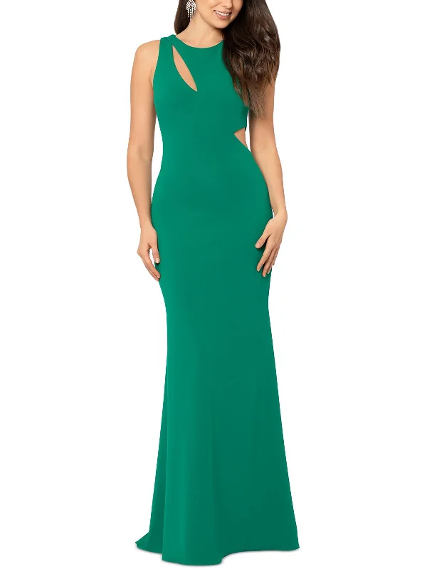 Womens Crepe Long Evening Dress Tunics Timeless classic