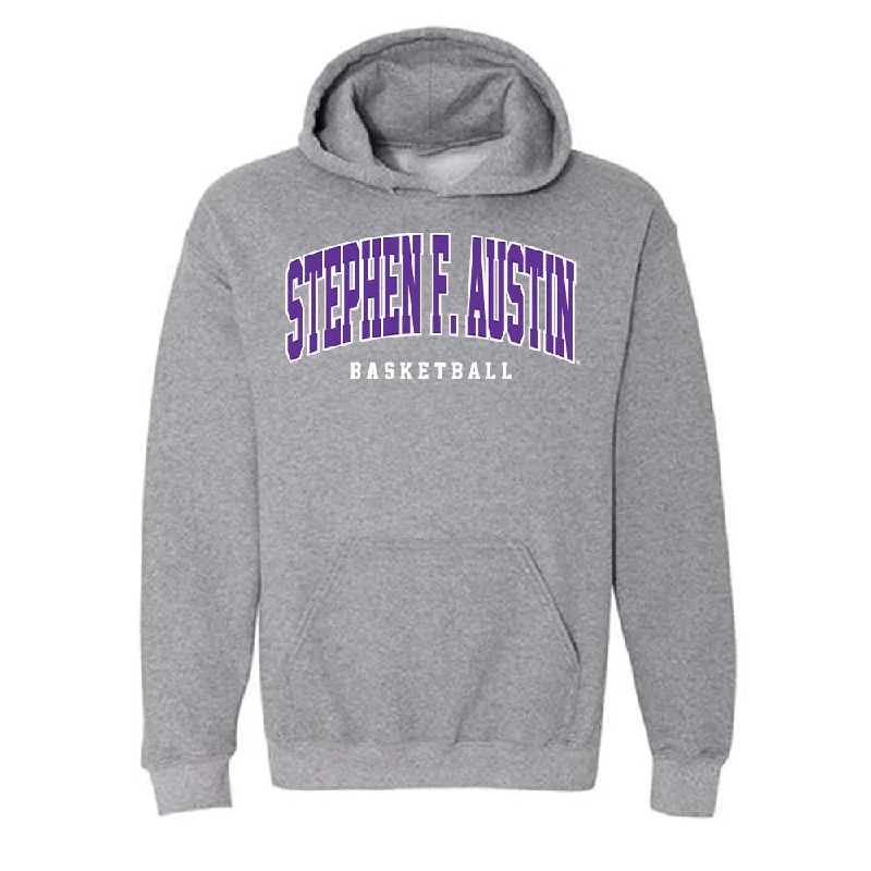 SFA - NCAA Women's Basketball : Harmanie Domingue - Hooded Sweatshirt Hoodie with Slit Hem Functional Movement