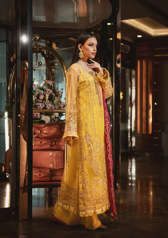 Party Wear Yellow Pakistani Dress by Designer #PF363 Tunics Office stylish