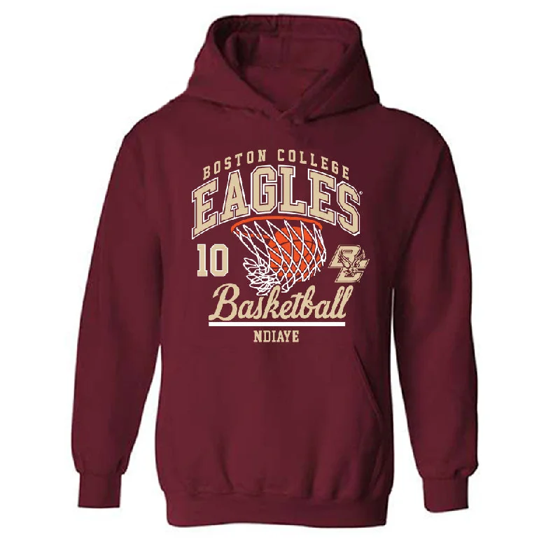 Boston College - NCAA Women's Basketball : Nene Awa Ndiaye - Sports Shersey Hooded Sweatshirt Hoodie with Double Zipper Versatile Adjustable