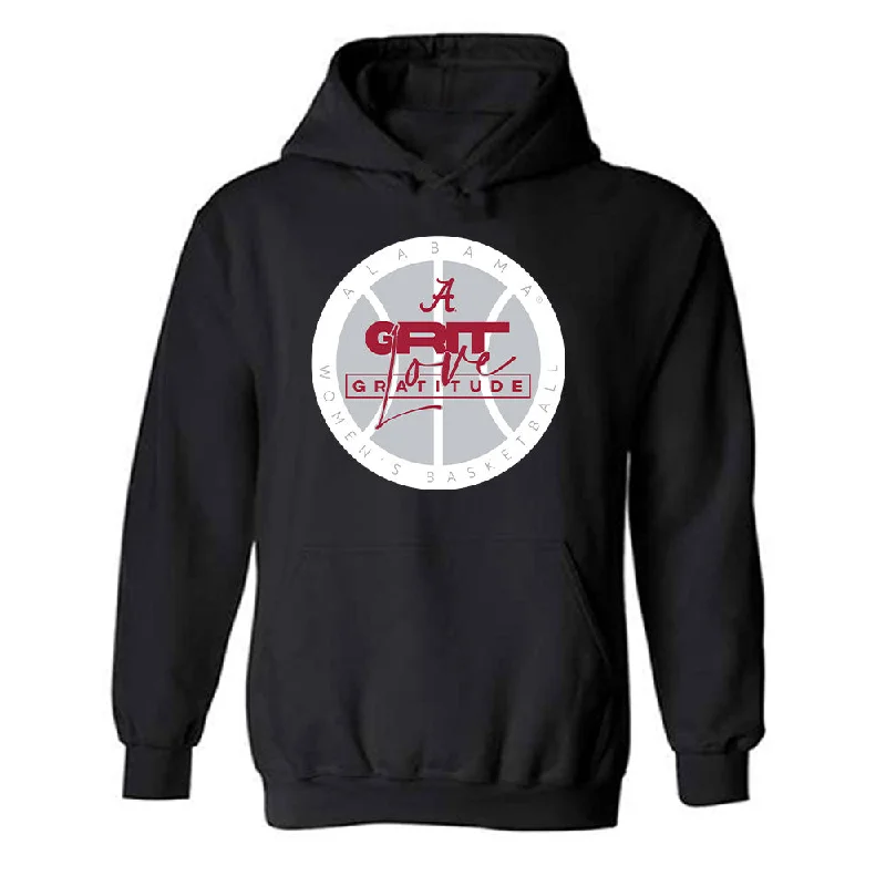 Alabama - NCAA Women's Basketball : Naomi Jones - Classic Fashion Shersey Hooded Sweatshirt Hoodie with Hem Applique Textured Unique
