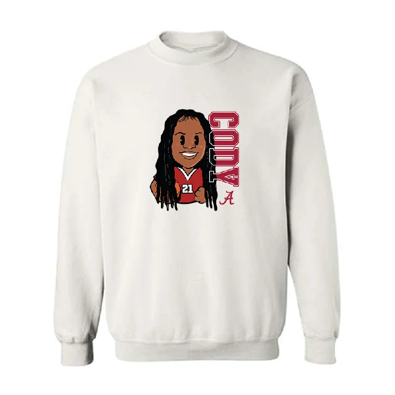 Alabama - NCAA Women's Basketball : Essence Cody - Individual Caricature Crewneck Sweatshirt Hoodie with Drawcord Adjustable Secure