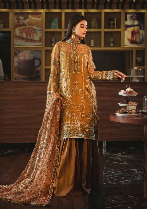 Gharara Dress Pakistani in Rusty Brown Color #PF366 Tunics Running lightweight