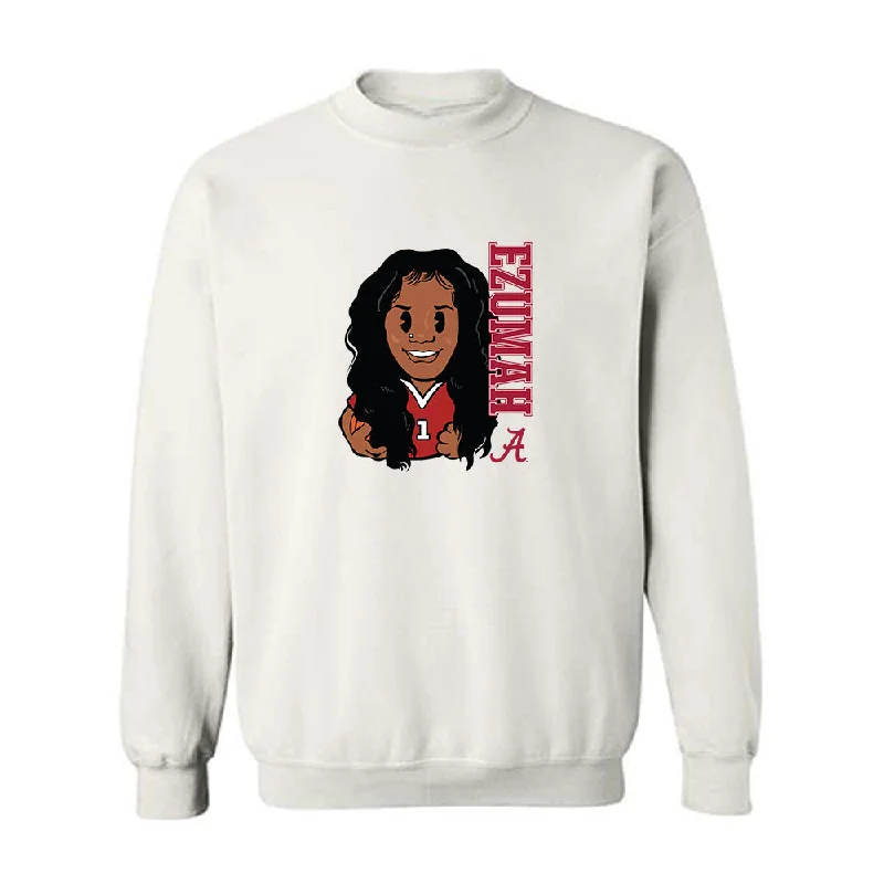 Alabama - NCAA Women's Basketball : Christabel Ezumah - Individual Caricature Crewneck Sweatshirt Hoodie with Pastel Soft Subtle
