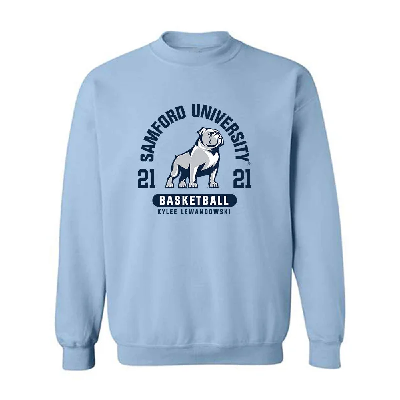 Samford - NCAA Women's Basketball : Kylee Lewandowski - Classic Fashion Shersey Crewneck Sweatshirt Hoodie with Earth Tones Natural Calm