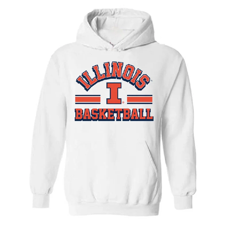 Illinois - NCAA Women's Basketball : Irene Catoira - Classic Shersey Hooded Sweatshirt Hoodie with Belted Waist Structured Tailored
