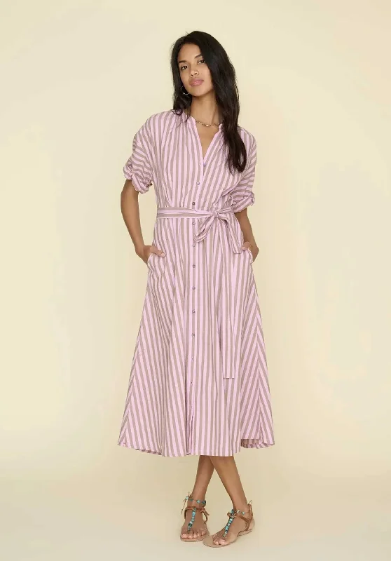 Dress X384552 Liora Dress Cinnarose-Stripe Floral Print girly