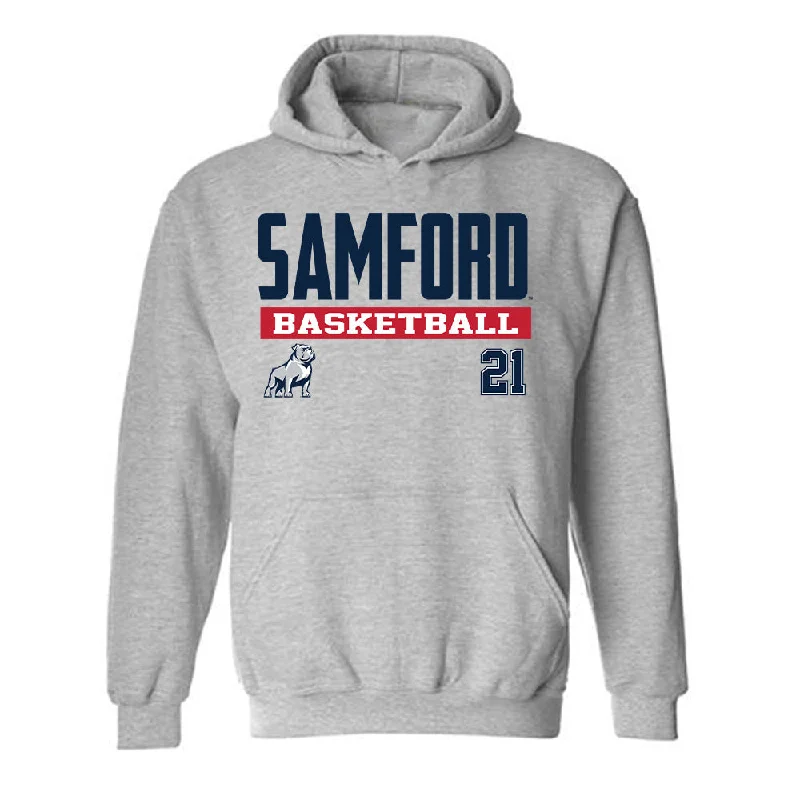 Samford - NCAA Women's Basketball : Kylee Lewandowski - Classic Fashion Shersey Hooded Sweatshirt Hoodie with Rolled Sleeves Casual Relaxed