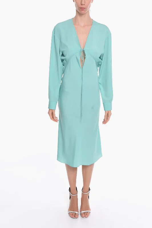 Super Blond Viscose-crepe GREBSEH Long Dress with Cut-out Detail 38 Italian size Tunics Top rated