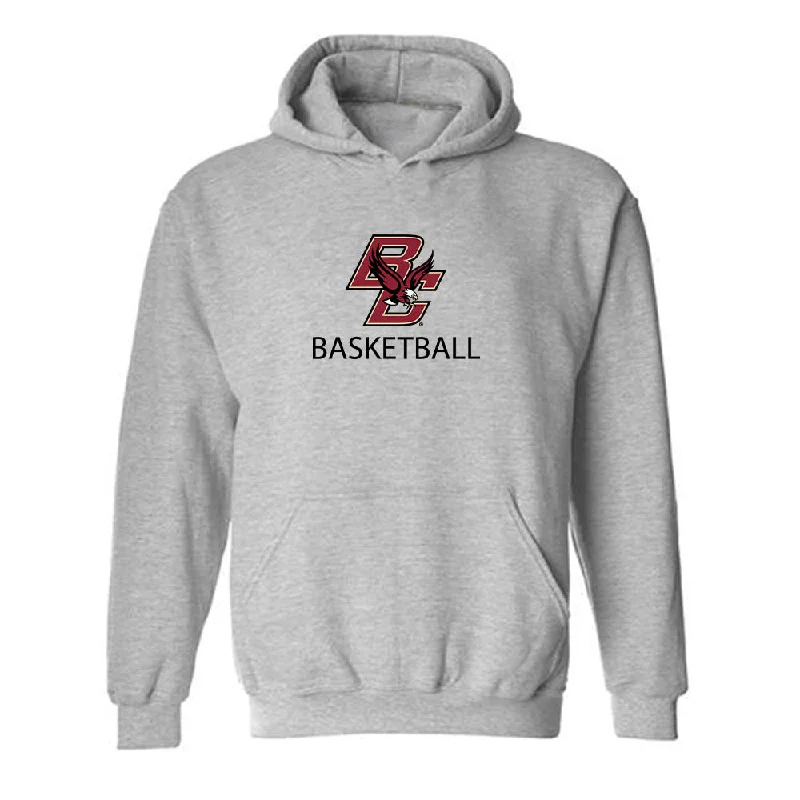 Boston College - NCAA Women's Basketball : Kennedi Jackson - Classic Shersey Hooded Sweatshirt Hoodie with Exposed Zipper Edgy Industrial