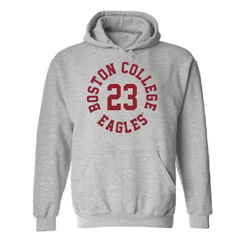 Boston College - NCAA Women's Basketball : Kennedi Jackson - Classic Shersey Hooded Sweatshirt Hoodie with Ribbed Neckline Snug Warm