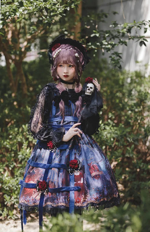 Infanta~Midnight Magic~Gothic Lolita JSK Dress Tunics Velvet soft