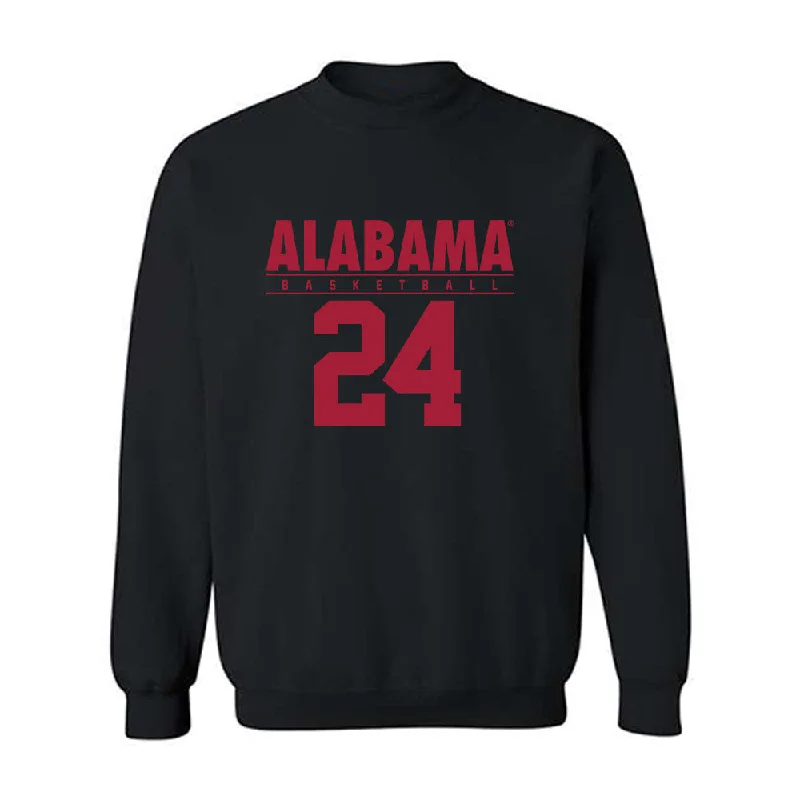 Alabama - NCAA Women's Basketball : Leah Brooks - Classic Fashion Shersey Crewneck Sweatshirt Hoodie with Half-Zip Sporty Casual