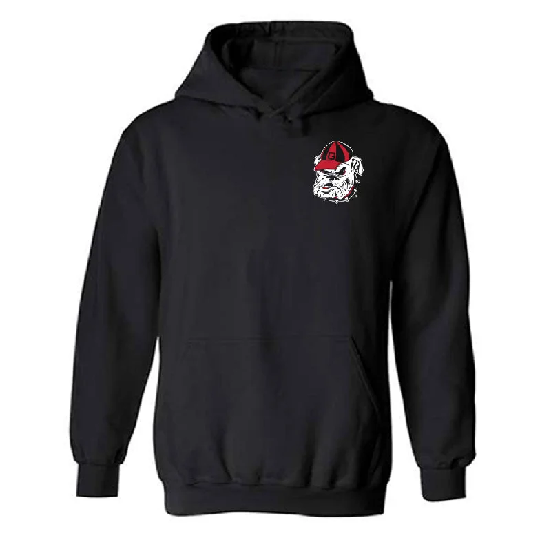 Georgia - NCAA Women's Basketball : Summer Davis - Classic Shersey Hooded Sweatshirt Hoodie with Pastel Soft Subtle