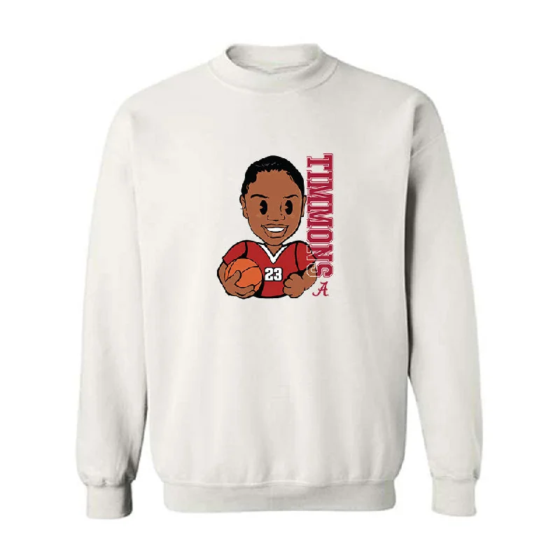 Alabama - NCAA Women's Basketball : Jessica Timmons - Individual Caricature Crewneck Sweatshirt Hoodie with Thumb Holes Functional Cozy
