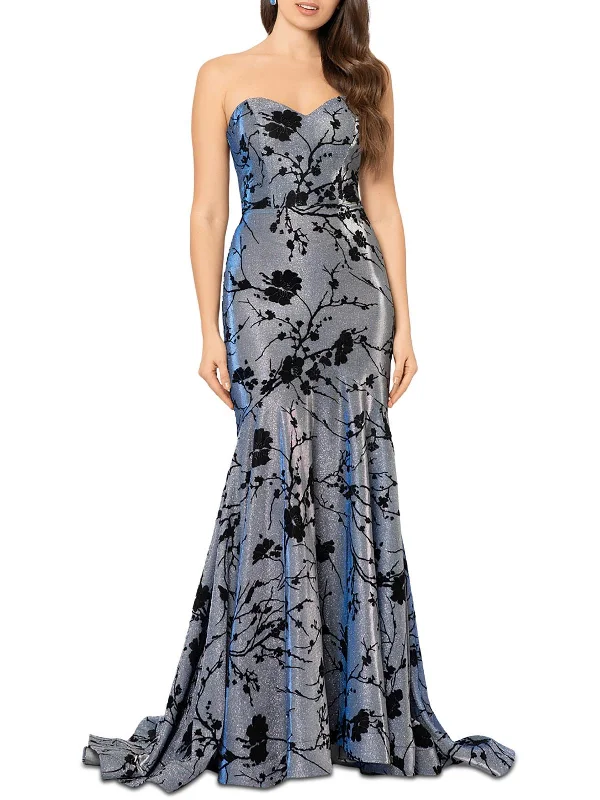 Juniors Womens Velvet Long Evening Dress Tunics Party sparkling