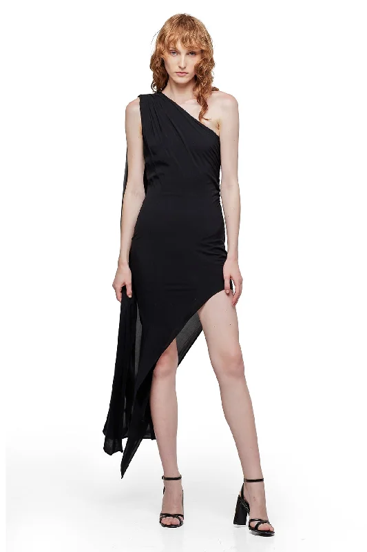 SARI DRESS IN BLACK Pencil Office Professional