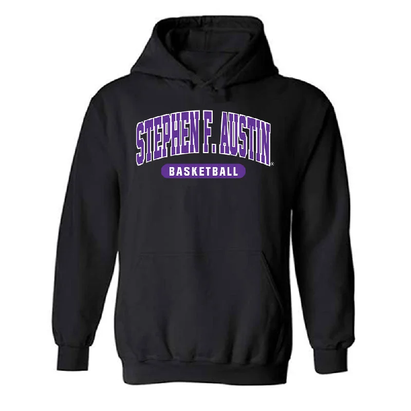 SFA - NCAA Women's Basketball : Keyera Roseby - Hooded Sweatshirt Hoodie with Exposed Zipper Edgy Industrial