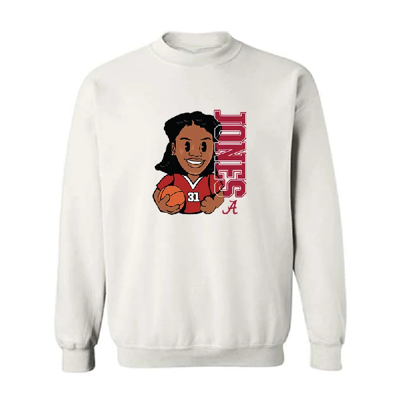 Alabama - NCAA Women's Basketball : Naomi Jones - Individual Caricature Crewneck Sweatshirt Hoodie with Mesh Breathable Sporty