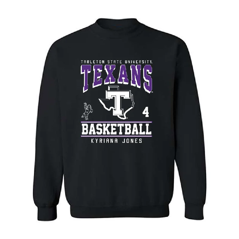 Tarleton State - NCAA Women's Basketball : Kyriana Jones - Classic Fashion Shersey Crewneck Sweatshirt Hoodie with Illustration Artistic Creative