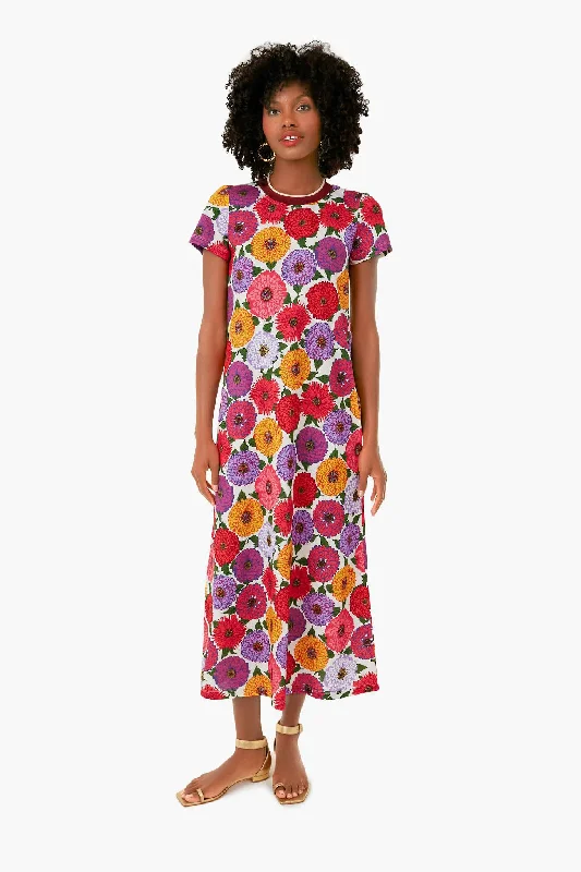 Zinnie Sporty Swing Dress Cowl Neckline Elegant