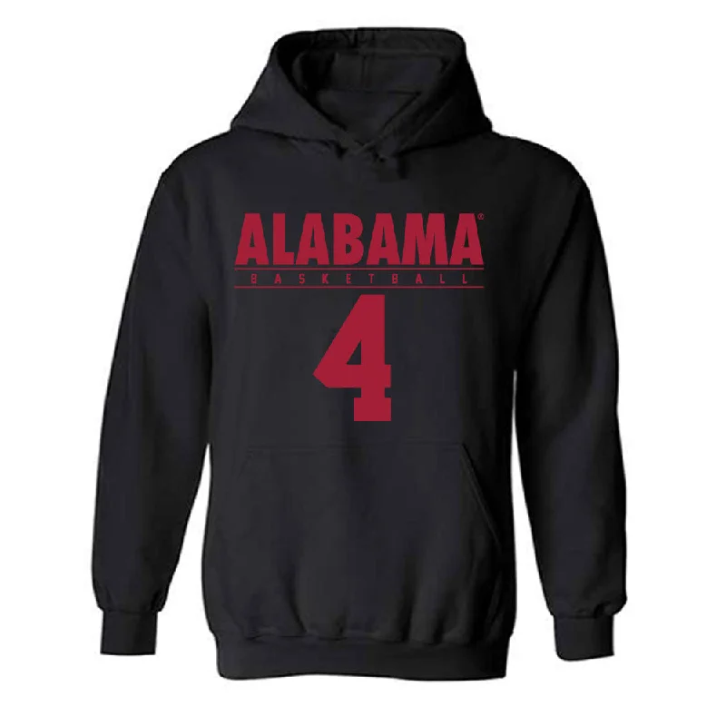 Alabama - NCAA Women's Basketball : Eris Lester - Classic Fashion Shersey Hooded Sweatshirt Hoodie with Exposed Zipper Edgy Industrial