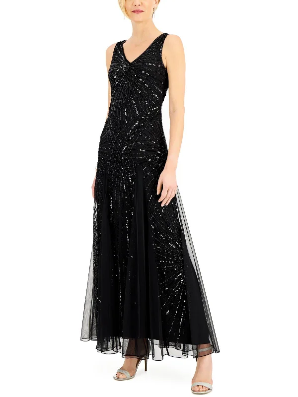 Womens Beaded Long Evening Dress Tunics Fall fleece
