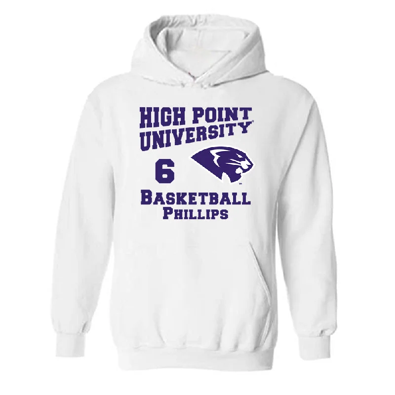 High Point - NCAA Women's Basketball : Dakota Phillips - Hooded Sweatshirt Hoodie with Turtle Neck Cozy Winter
