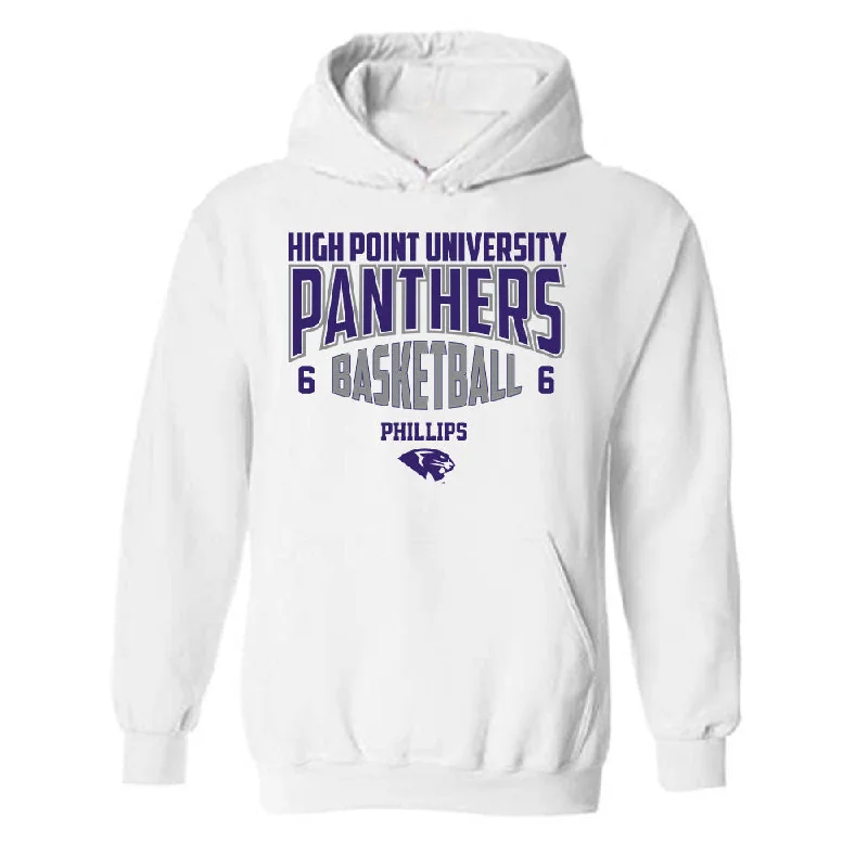 High Point - NCAA Women's Basketball : Dakota Phillips - Hooded Sweatshirt Hoodie with Double Zipper Versatile Adjustable
